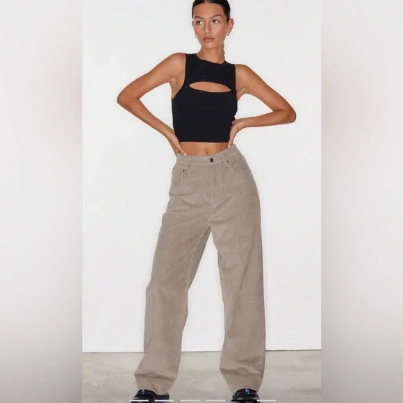 Motel Rocks Parallel Jeans In Corduroy - Picture 2 of 16